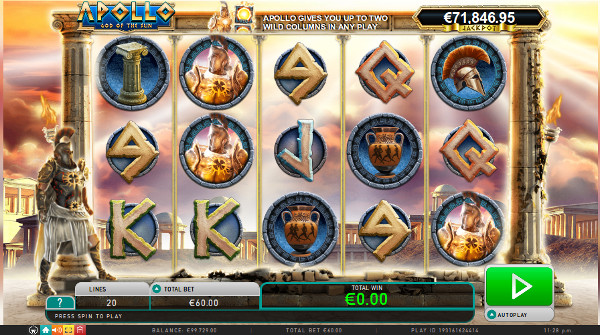 Игровой автомат Apollo God of the Sun - в казино Вулкан выиграй регулярно