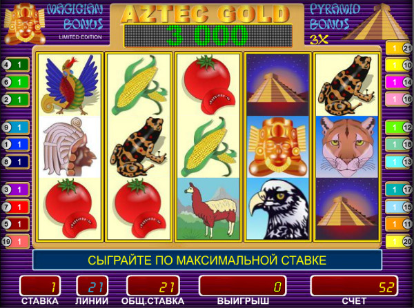 Игровой автомат Ацтек Голд - играть онлайн в щедрые слоты