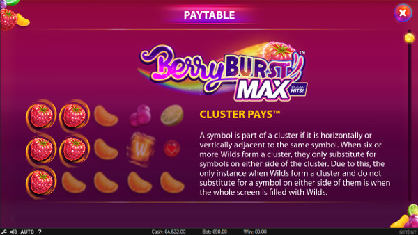 Игровой автомат Berryburst Max - в казино Вулкан Ставка VIP выиграй на регулярной основе