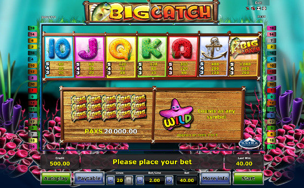 Игровой автомат Big Catch - золотые морепродукты в казино 777