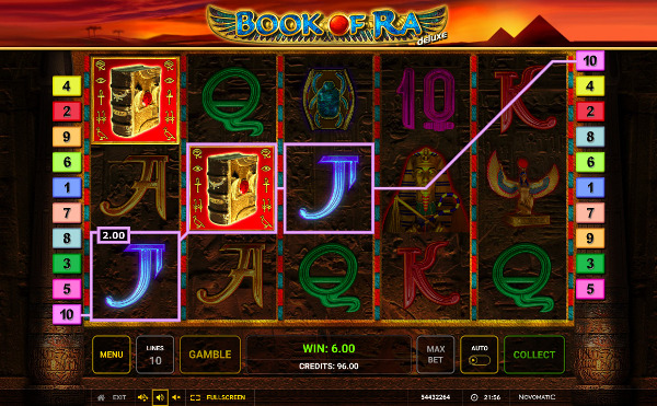 Игровой автомат Book of Ra Deluxe - выигрыши будут если играть на сайте Джойказино