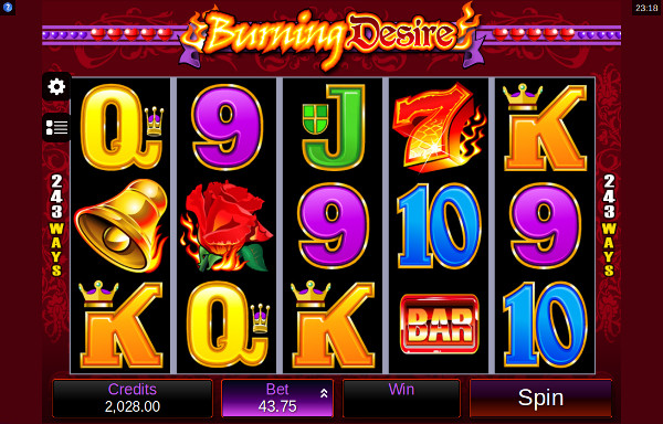 Игровой автомат Burning Desire - получай промокод Франк казино для игры