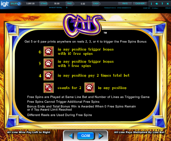 Игровой автомат Cats - ежедневные выигрыши для игроков казино Вулкан