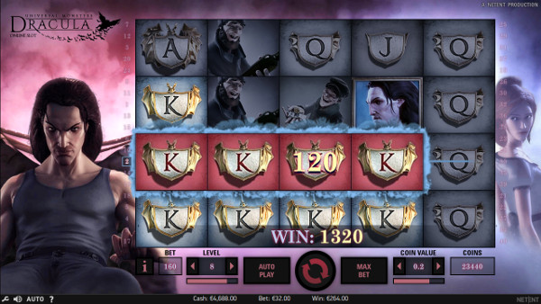 Игровой автомат Dracula - получай для игры хороший бездепозитный бонус в казино Вулкан