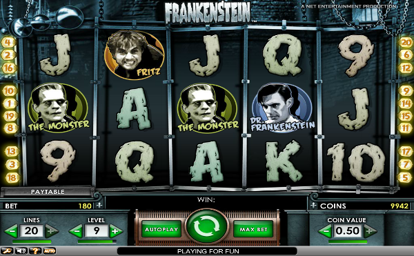 Игровой автомат Frankenstein - таинственные сокровища в казино Вулкан Платинум