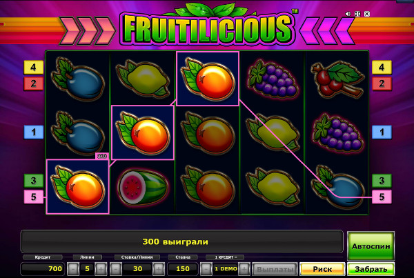 Игровой автомат Fruitilicious - высокие шансы на успех в казино Вулкан Рояль