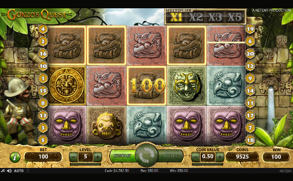 Игровой автомат Gonzo's Quest - завоюй богатства легендарного Писарро в казино Вулкан