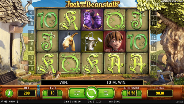 Игровой автомат Jack and the Beanstalk - сокровища великана в казино Вулкан