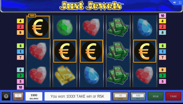 Игровой автомат Just Jewels - необычный бонус за регистрацию в Азино777