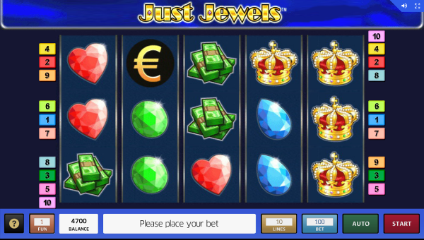 Игровой автомат Just Jewels - необычный бонус за регистрацию в Азино777