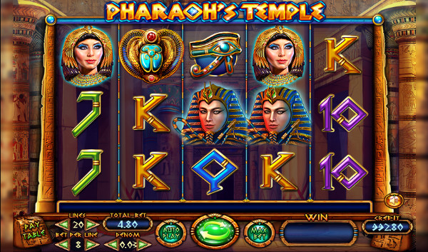 Игровой автомат Pharaoh's Temple - играть в Вулкан Чемпион 777 казино
