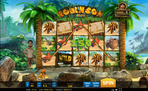 Игровой автомат Robinson - играть в онлайн казино Колумбус в аппараты от Evoplay