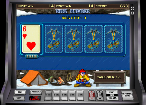 Игровой автомат Rock Climber - слот для покорителей вершин казино Вулкан