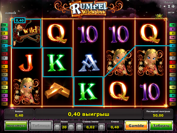 Игровой автомат Rumpel Wildspins - побывай в сказке с богатым концом