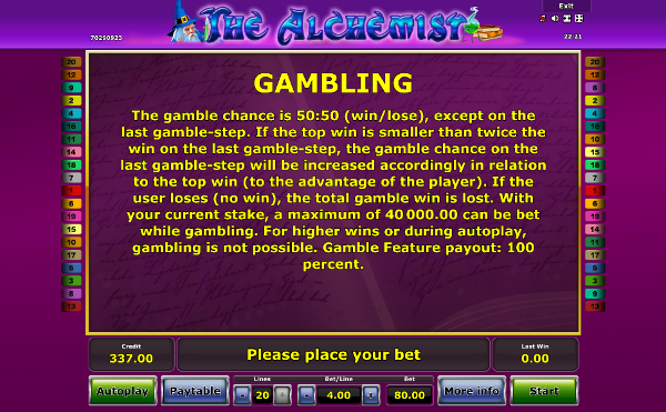 Игровой автомат The Alchemist - играй онлайн в казино Вулкан на деньги