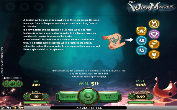 Игровой автомат The Wish Master - сокровища волшебного мира в казино Вулкан 24