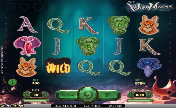 Игровой автомат The Wish Master - сокровища волшебного мира в казино Вулкан 24