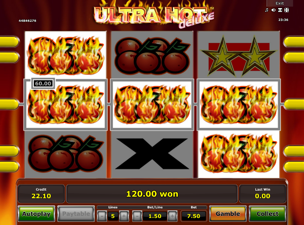 Игровой автомат Ultra Hot Deluxe - блестящие выигрыши в казино Вулкан Старс