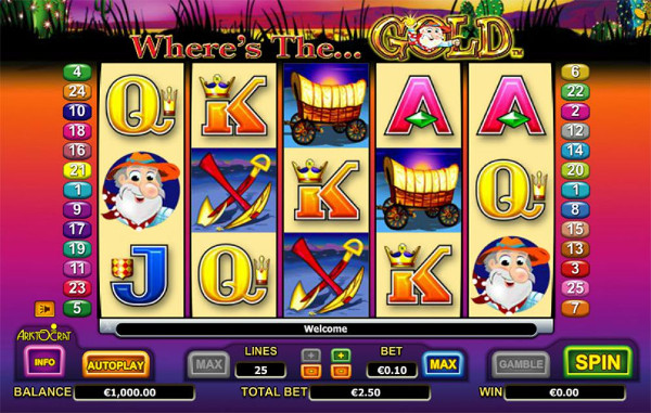Игровой автомат Where's the Gold - золото каждому в казино Вулкан Гранд