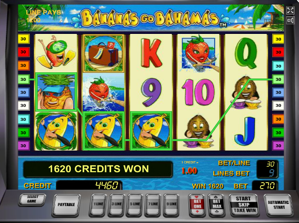 Игровой слот Bananas go Bahamas - большой куш в игровые автоматы Joycasino