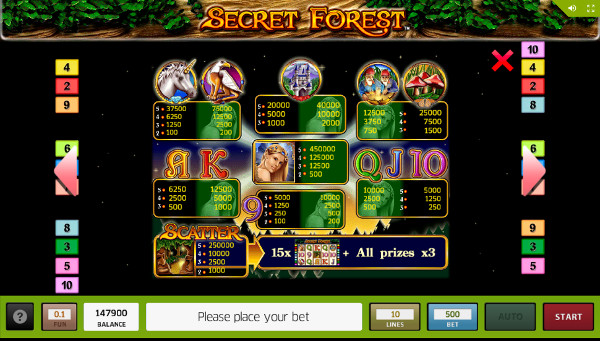 Игровой слот Secret Forest - играть онлайн на деньги в автоматы от Novomatic
