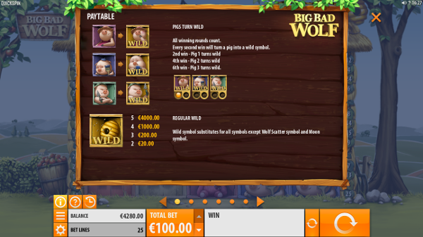 Крупные выигрыши в игровом автомате Big Bad Wolf только в казино Вулкан