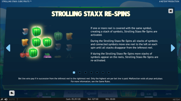 Слот Strolling Staxx Cubic Fruits - выгодно играть в казино Гейминатор